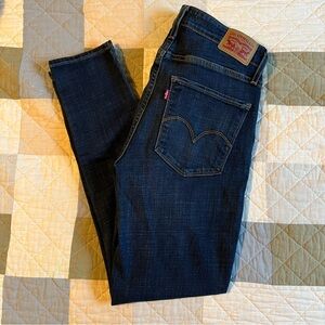 Levi's Dark Blue Denim Skinny Jeans